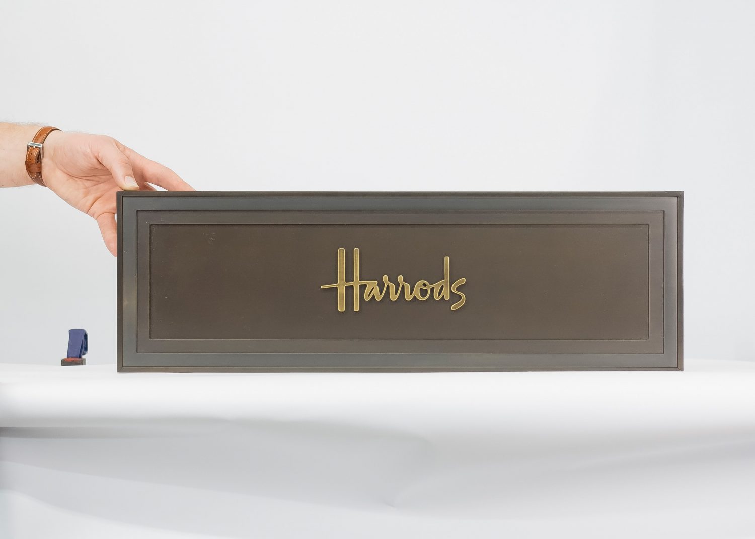 Harrods sign. Retail.