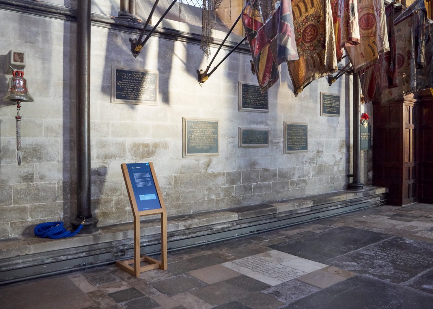 Salisbury Cathedral, hardwood sign design. Arts and heritage.