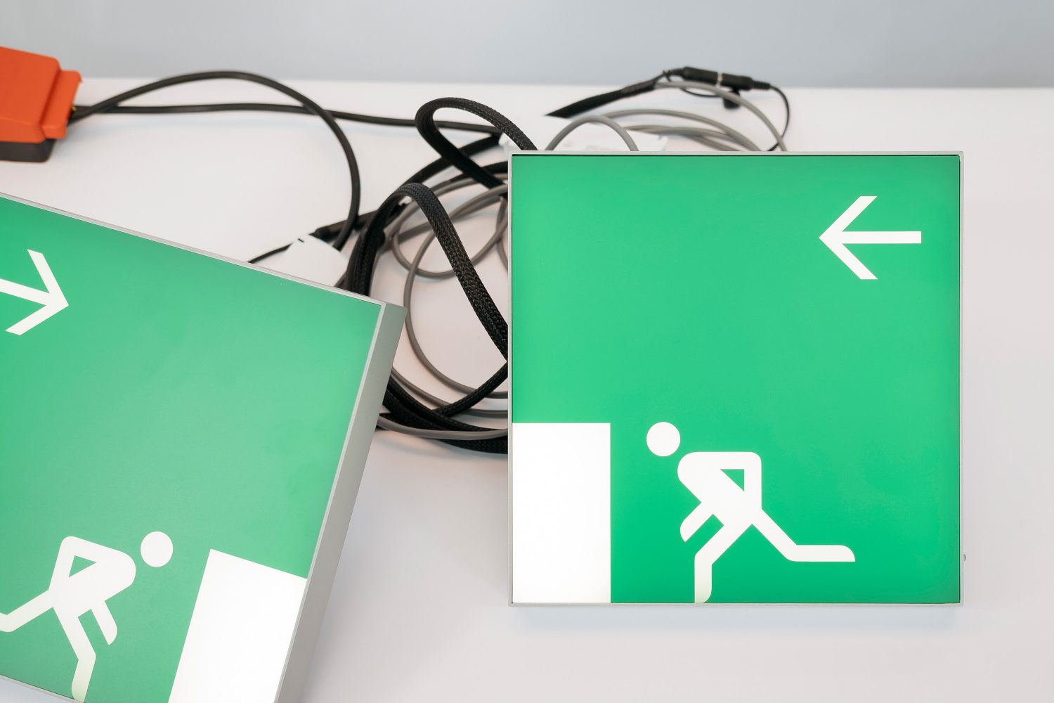 Fire exit signs