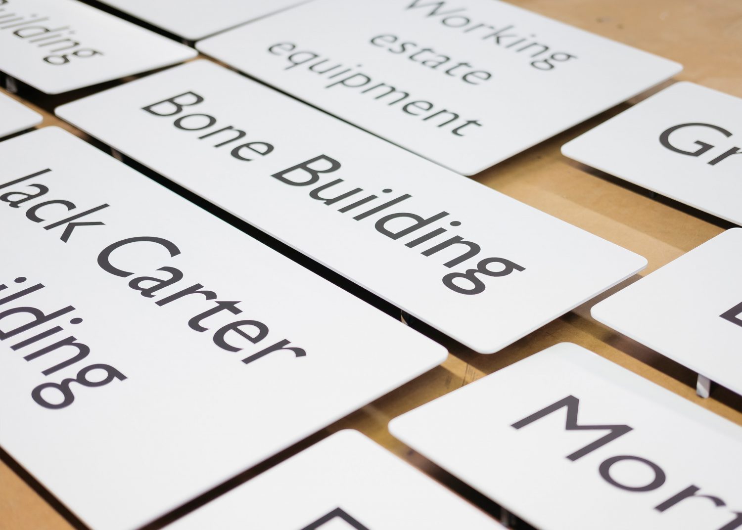 Screenprinted signs