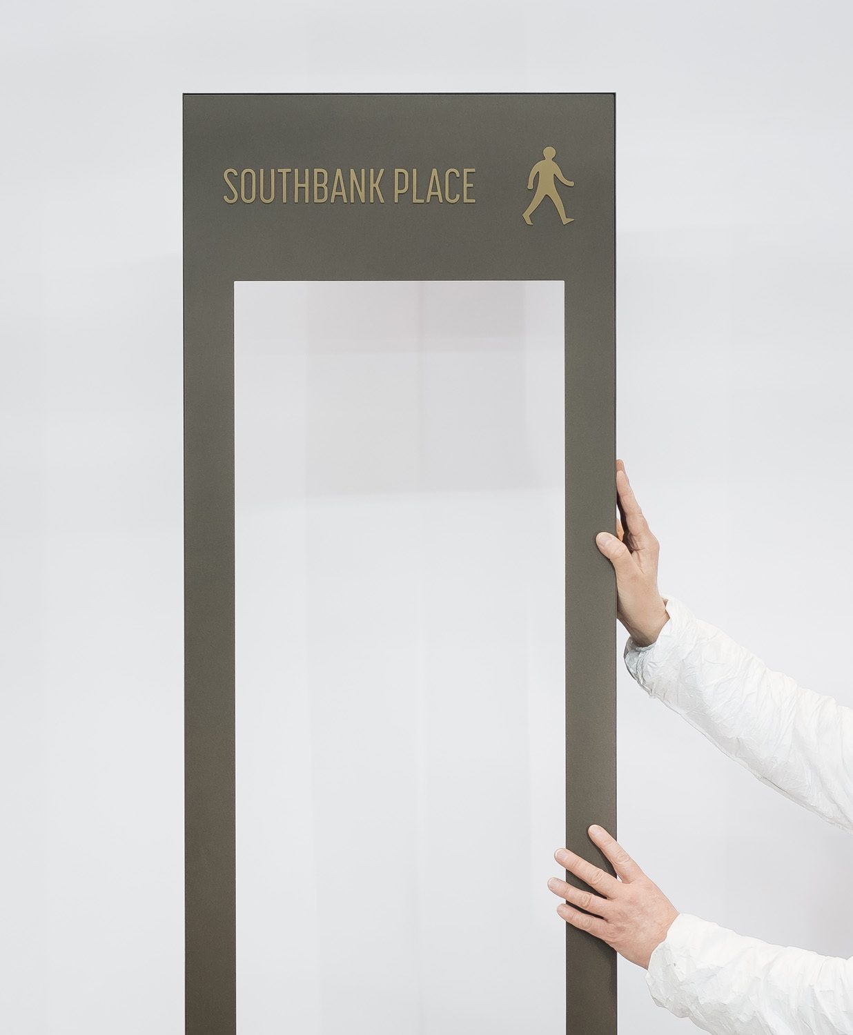 Southbank sign design pedestrian