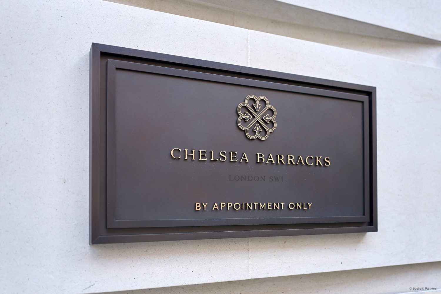 Chelsea Barracks, external sign design, residential