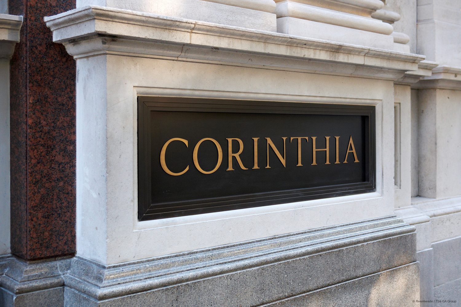 Corinthia Hotel London, internal and external sign design