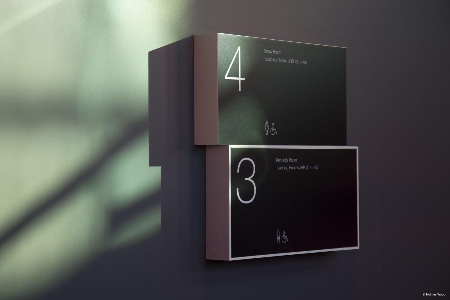 Oxford Brookes university, directory sign design, education.